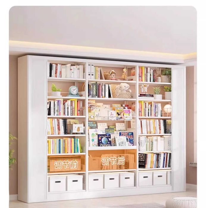 Болалар китоб жавони деворга ўрнатиладиган / китоб ва ўйинчоқлар