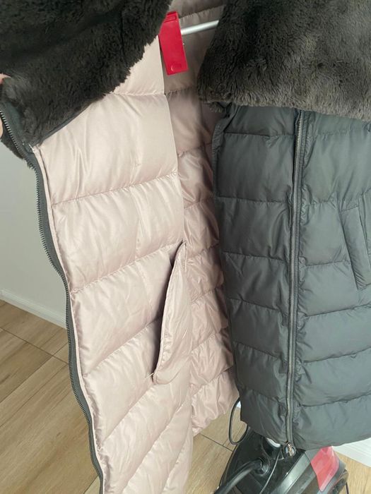 зимняя длинный пуховик