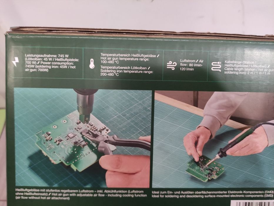 Statie de lipit cu suflanta aer cald Parkside 745 W