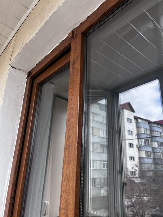 Окна и дверь  вместе