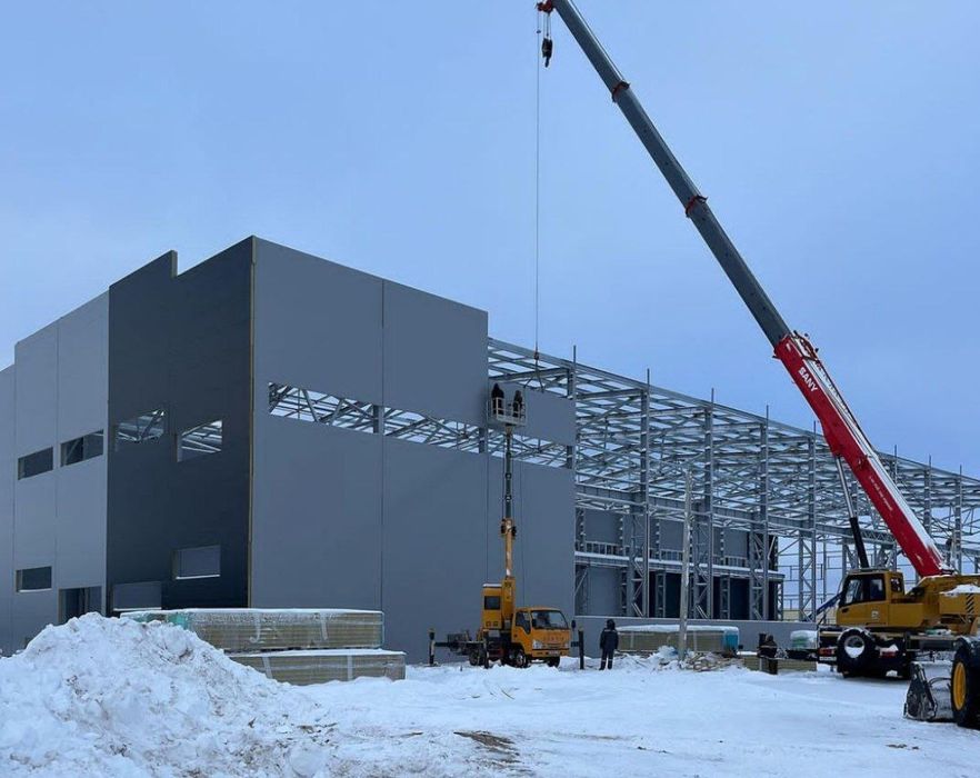 Металлоконструкция, монтаж сэндвич панели