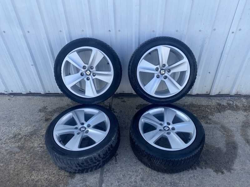 Jante aliaj originale SEAT Leon 5F R17 5x112 cu anvelope iarnă 225/45 R17