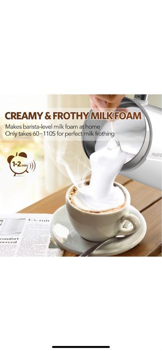 Aparat de spumare lapte,Otel inoxidabil