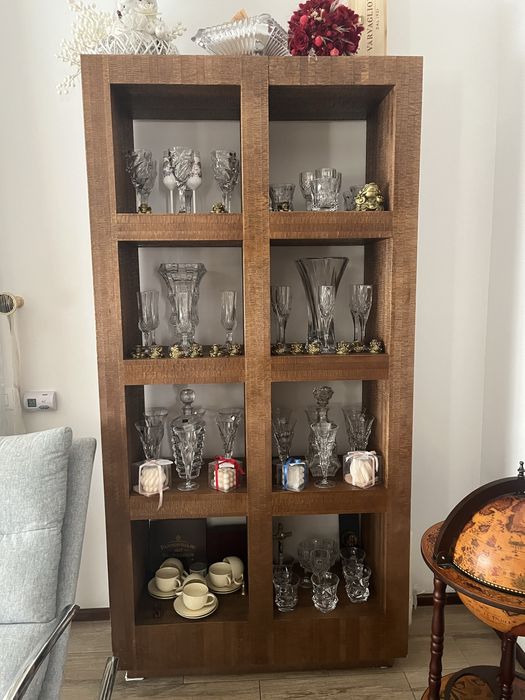 mobila living mob expert lemn de nuc