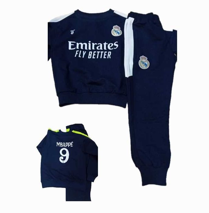 РОНАЛДО блуза с долнище Комплект анцуг АЛ НАСЪР cr7 синьо черно