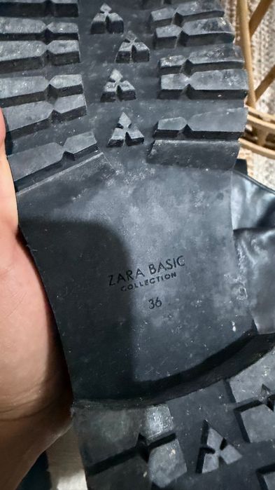Cizme Zara piele naturală înalte 36 excelente