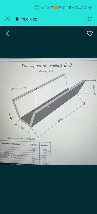 Лоток арычный, Лоток теплотрассы