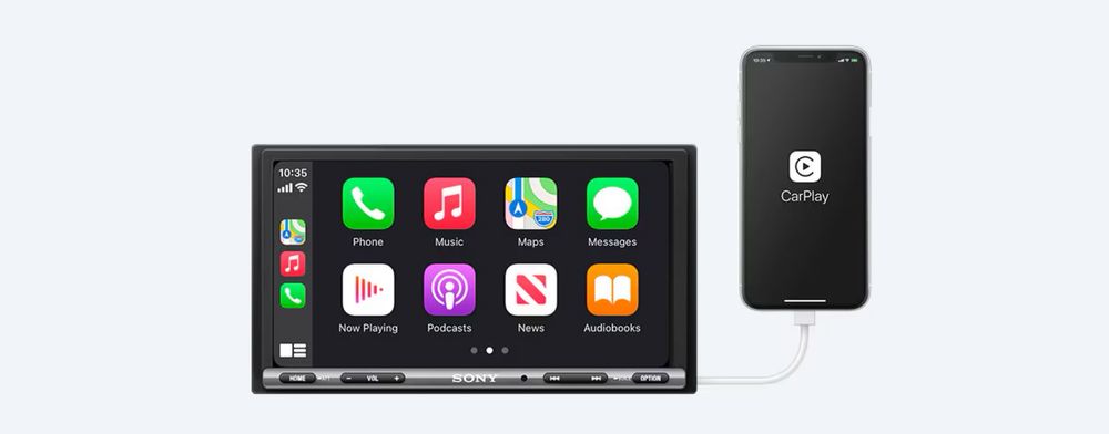 Sony XAV-AX3200 соответствует типоразмеру 2DIN