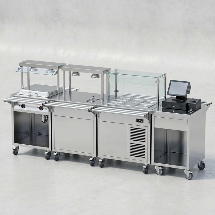 Liniya razdachi XaaN Steel / Линия раздачи из нержавейки