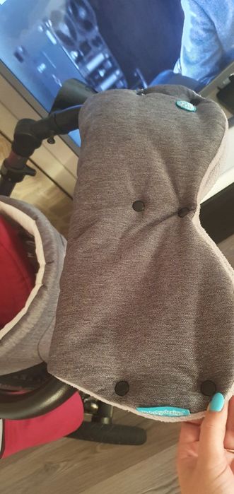Количка 2в1 Husky Baby design зимно чувалче и ръкавица за дръжката