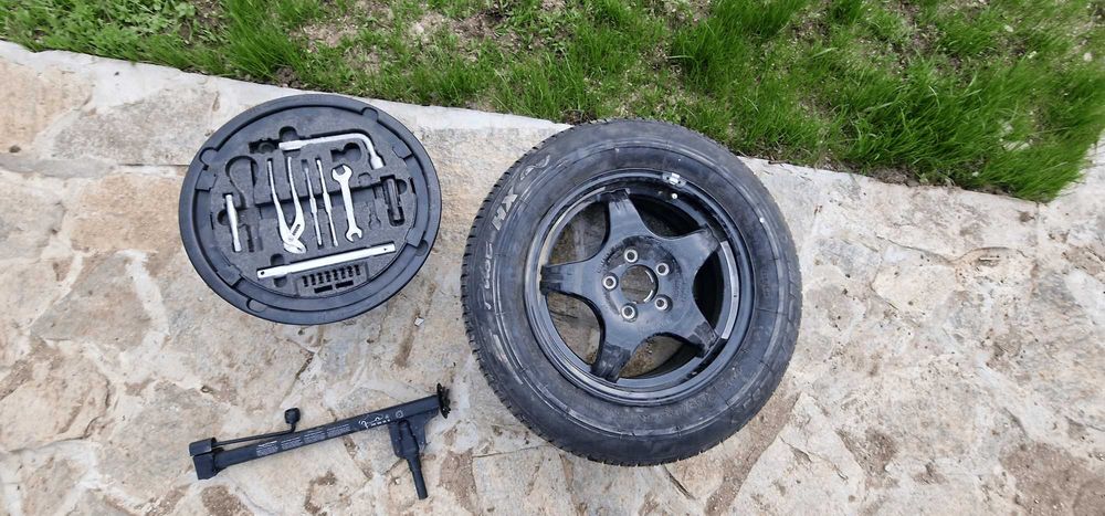 Резервна гума за Мерцедес S-class w220 16 цола, Иструменти, Крик