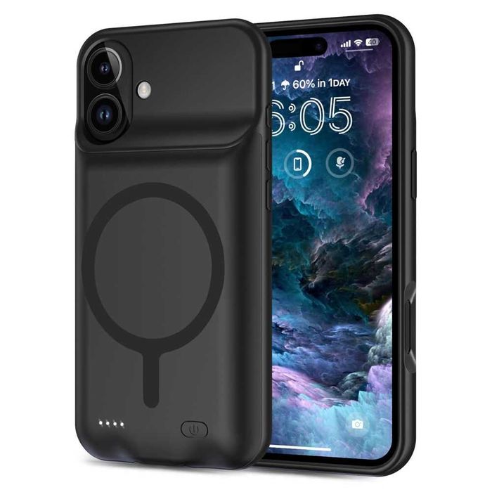 Husa cu Baterie Incorporata APPLE iPhone 16 15 Pro Max 14 Plus 13 12 8