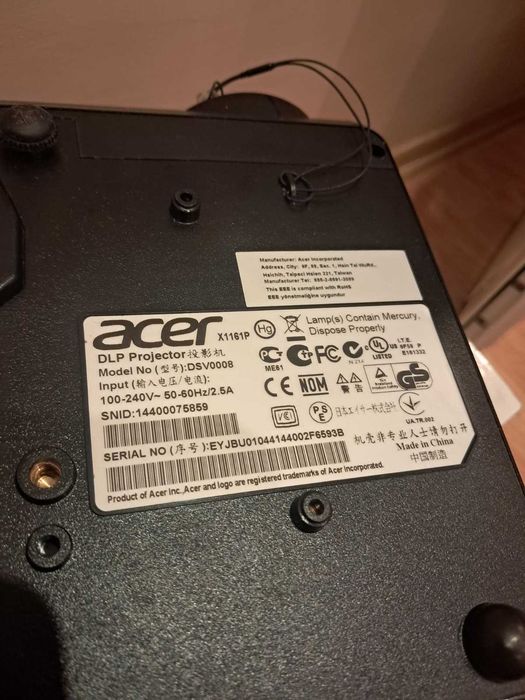 Проектор Acer X1161P + дистанционно | Отлично състояние