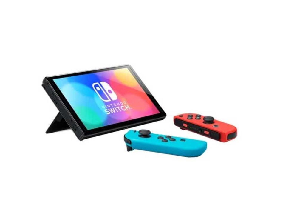 Consola NINTENDO Switch OLED Neon Red/Neon Blue Steelplay Carry Case