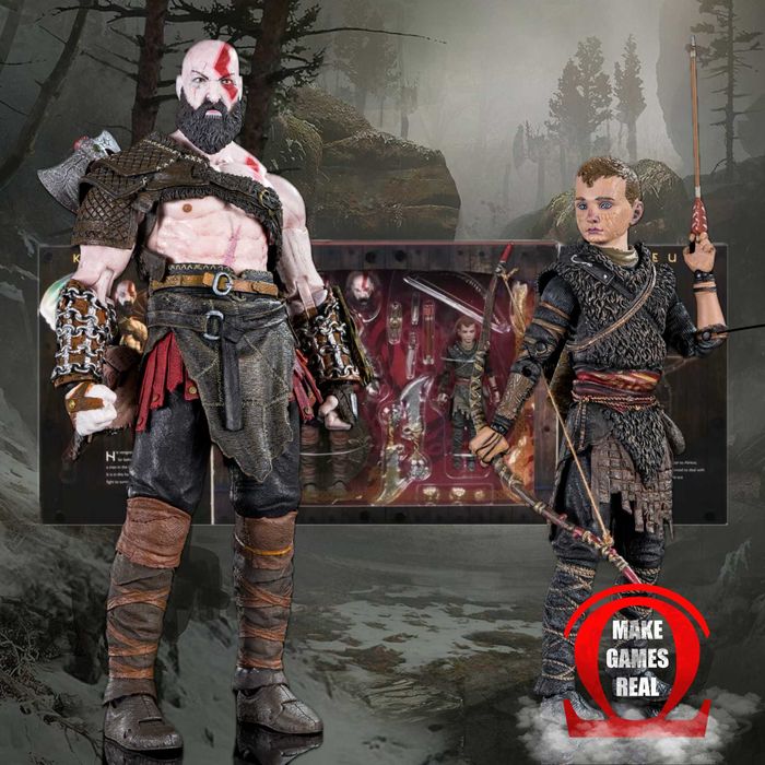 Екшън фигура God of War Kratos & Atreus