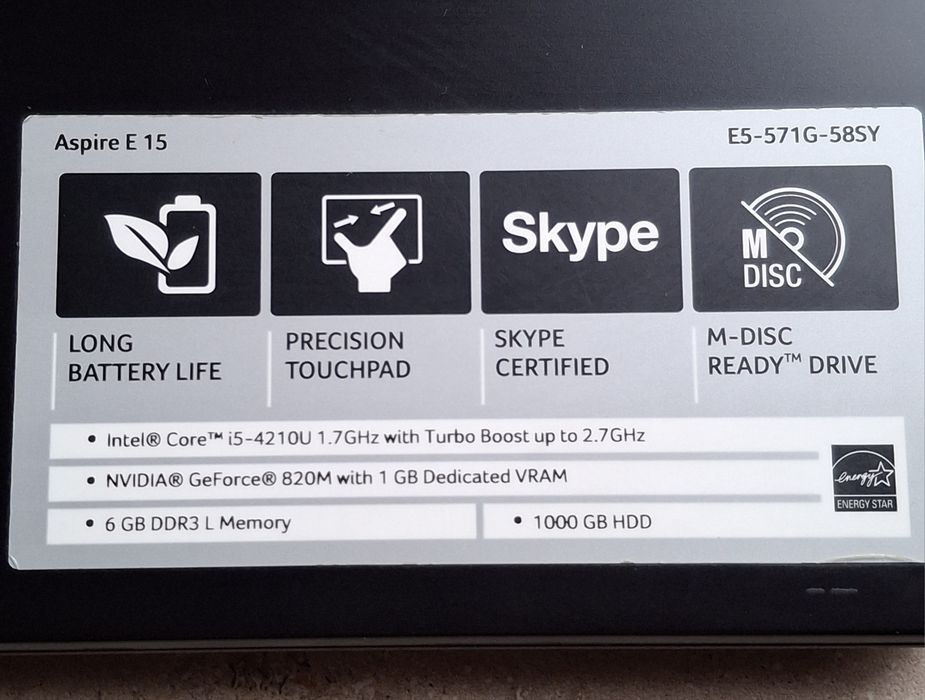 Продаю ноутбук ASER