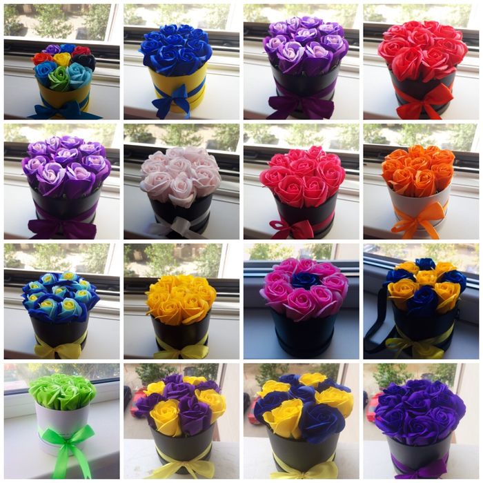 Cadou cutie cu trandafiri de sapun 50 lei