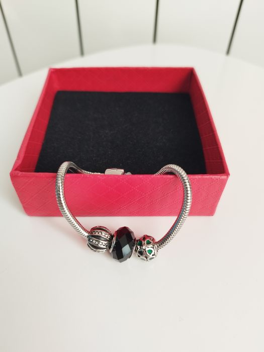 Сребърни комплекти, колие Swarovski, гривна