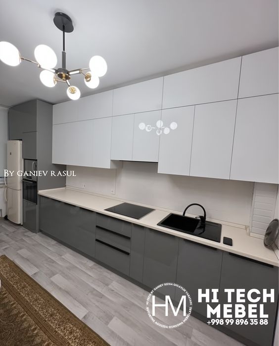 Кухнни шкаф хайтек Кухонный гарнитур Кухонная мебель ошхона мебели