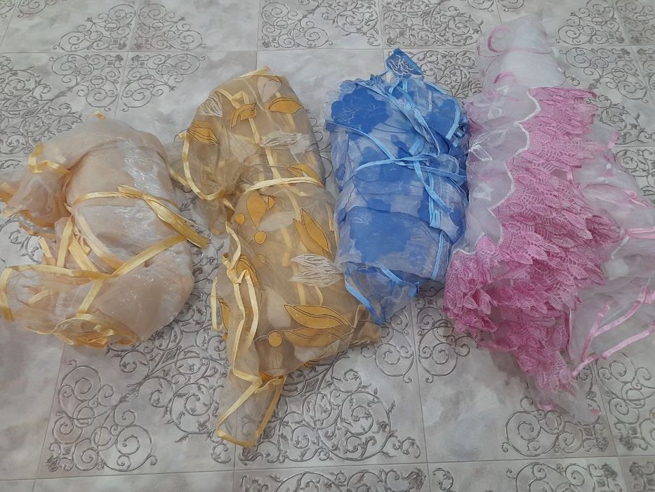 Тюль и шторы разные