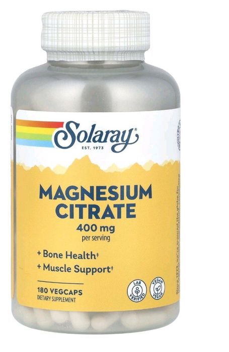 Магний цитрат 400 мг, 180 растительных капсул