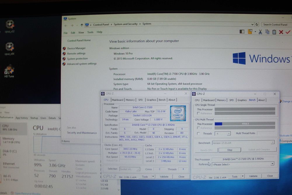Procesor intel core i3 7100 3.9Ghz KabyLake 1151 cooler original nou