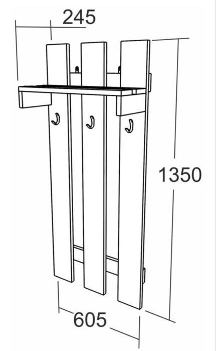 Вешалка настенная