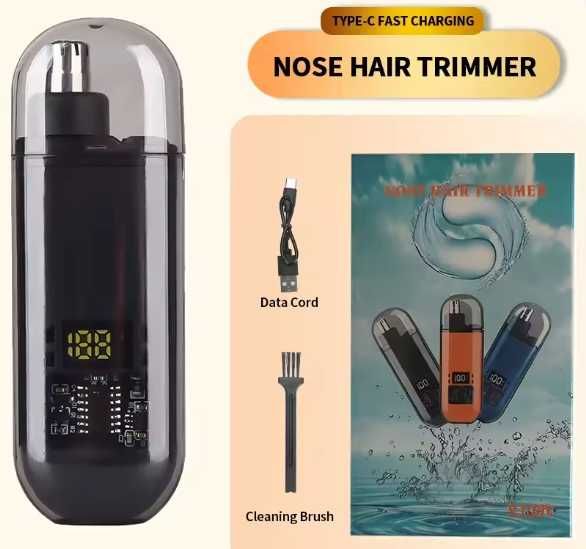 Trimmer electric 2 în 1 – nas, urechi si sprancene, portabil