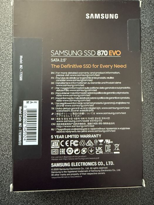 SSD Samsung 870 EVO 500GB SATA-III 2.5 inch
