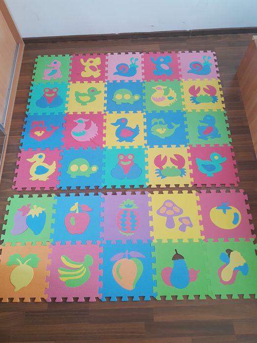 Covor spuma, bucatarie copii, organizator, bariera protectie pat, cal