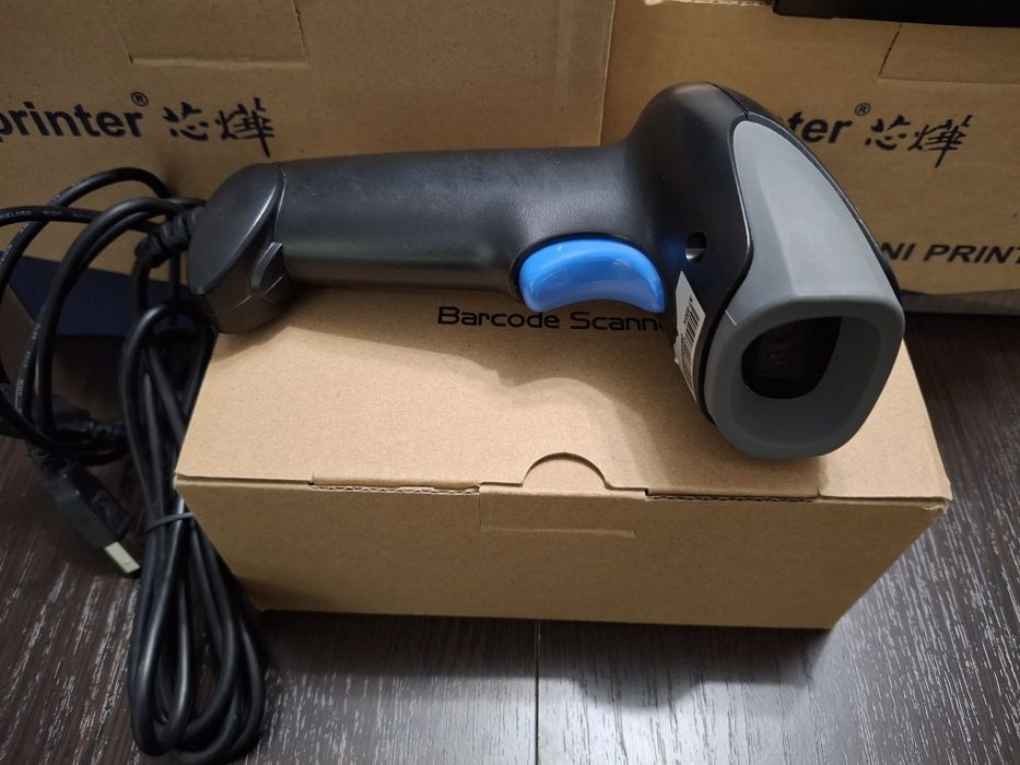 Принтер для чеков и сканер штрихкодов