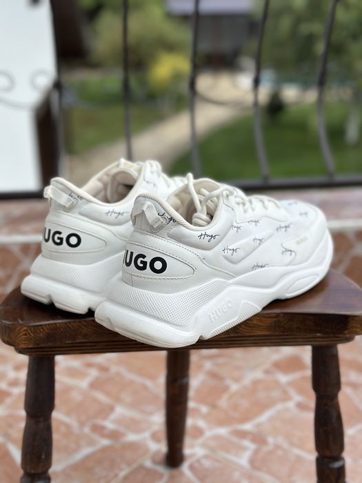 Hugo Boss shoes бели обувки за дънки nike