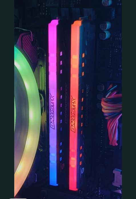 Kit 16gb ddr4 3200mhz, Crucial Ballistix, gaming, RGB