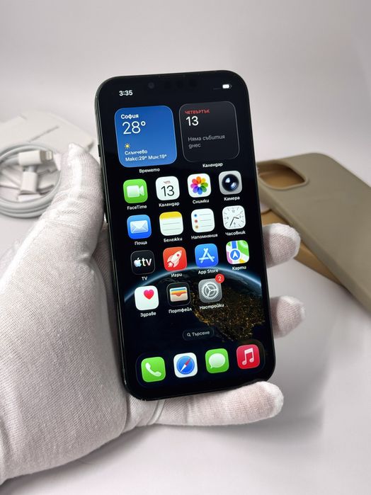 iPhone 13, 128GB, Green, 100% батерия, ОТЛИЧЕН, ГАРАНЦИЯ!