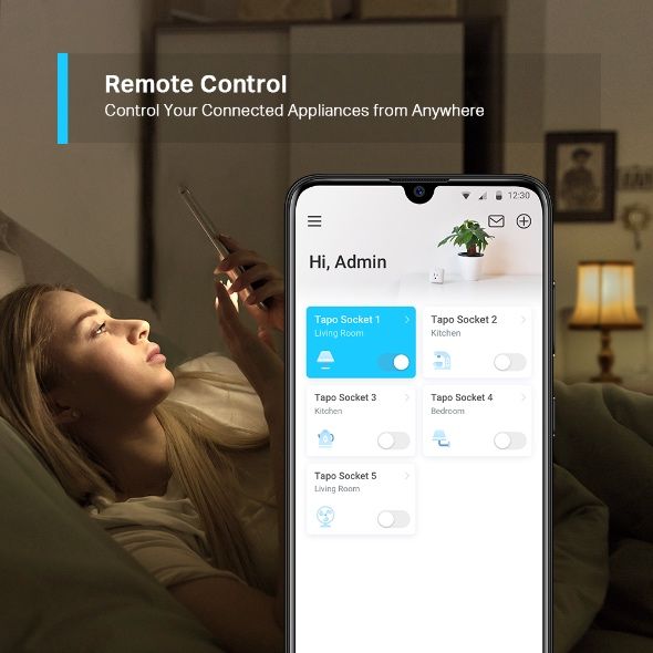 ,,Tapo” P100 (2-pack) Wi-Fi SMART Мини Контакти