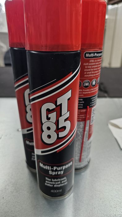 3 броя  GT85 Multi-Purpose Spray – популярен многофункционален смазващ и почистващ спрей WD 40
