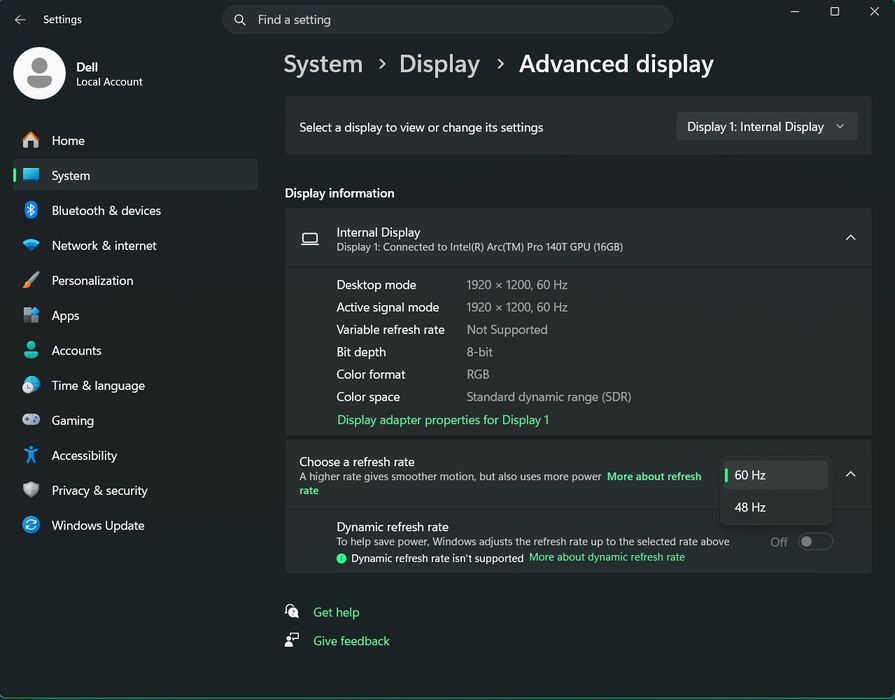 Dell  pro MAX 16 MC16250 Ultra 7 265H RTX BLACKWELL 500 6 GB GDDR7