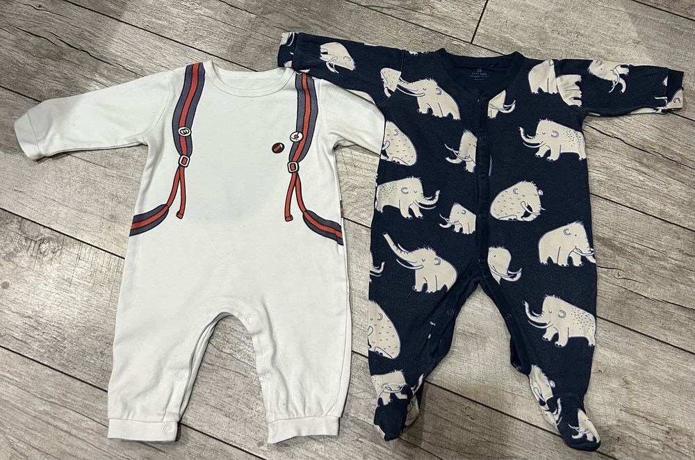 Нов комплект за изписване от био органичен памук, ромпъри