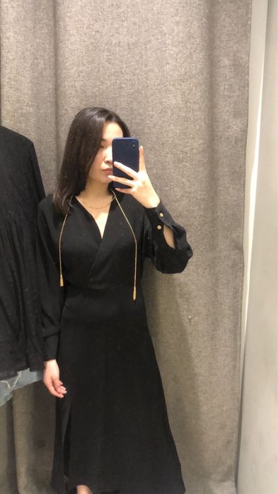 Черное элегантное платье