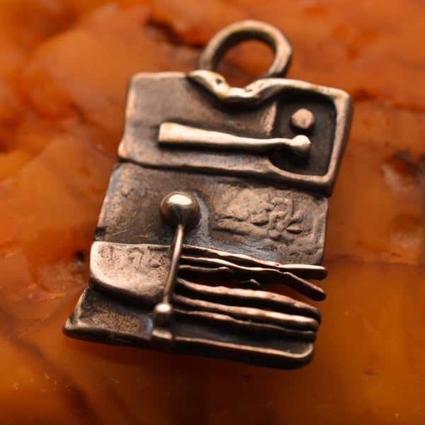 Сребърен медальон 925 „Архитектурна абстракция“ | бижу |