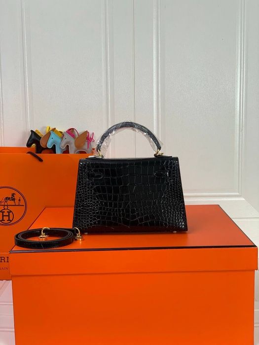 Hermes Kelly Crocodile Leather 22 cm