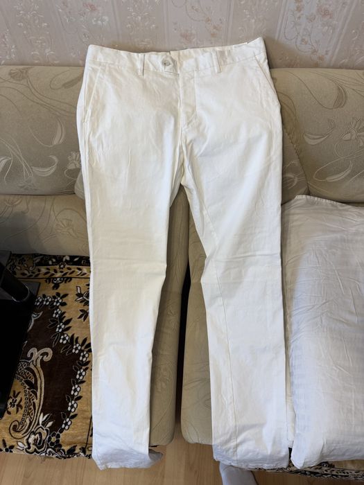 Брюки белые glasman