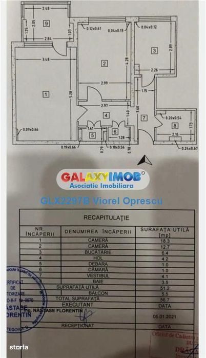 Apartament 2 camere, decomandat, renovat, vedere Parc IOR, Titan