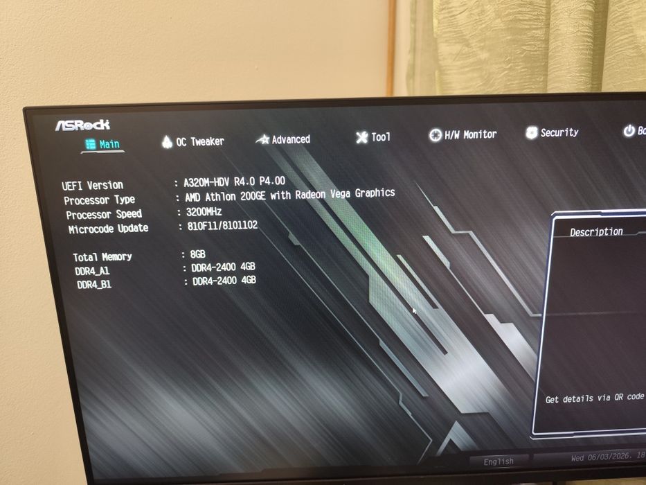 Материнская плата Asrock A320M-HDV
