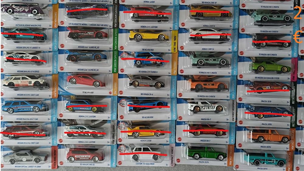 Hot Wheels Mainline 2€ / Set-ве 2021 - 2024
