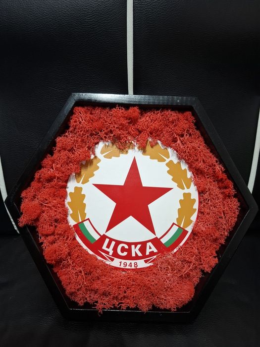 За фенове на ЦСКА! Ръчно изработена 3D рамка със скандинавски