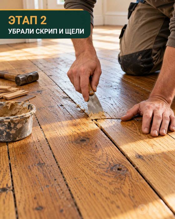 Шлифовка пола, циклёвка, лак, ламинат | shlifovka pol parket. Сергей