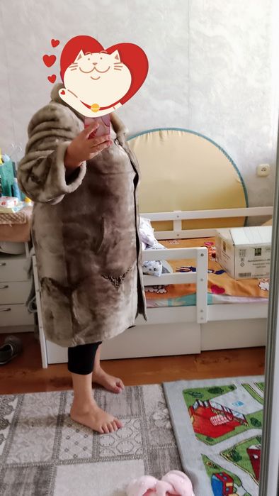 Шуба мутон в отличном состоянии