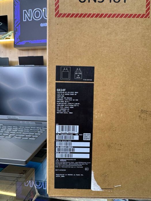Asus Rog Strix G16 / Ryzen 9 9955HX / RTX 5050 / 16GB /512GB/ Ноутбук