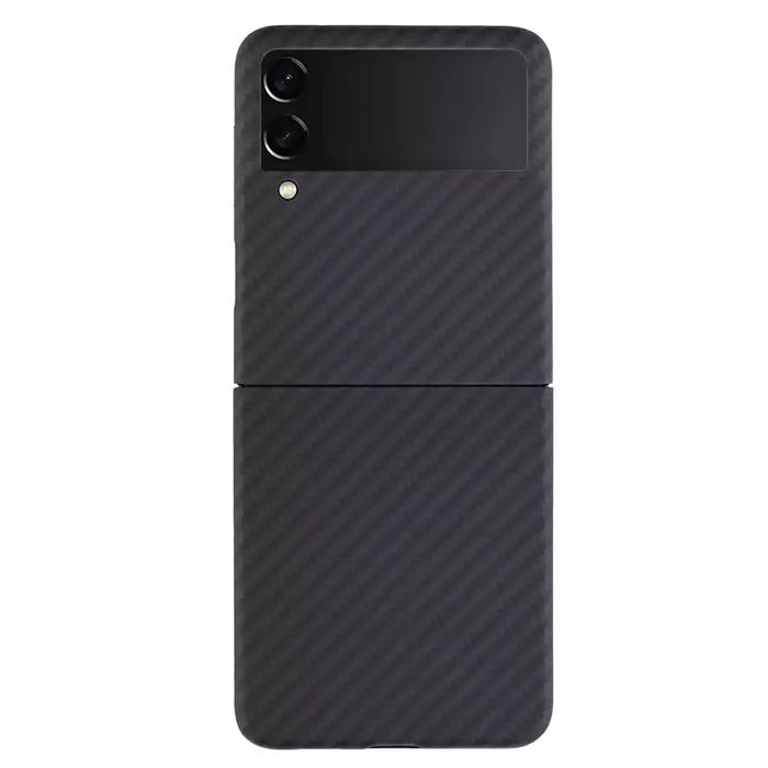 Husa Ultra Slim Hard Carbon Type Neagra Samsung Z Flip 4 5 7 Z Fold 4 5